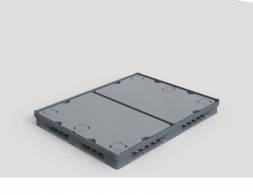 Крупногабаритный разборный пластиковый контейнер Polybox, 1470х1140x1265 мм, серый [PolyBox900]